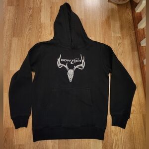 Bowtech Archery Deer Skull Hoodie Black Small